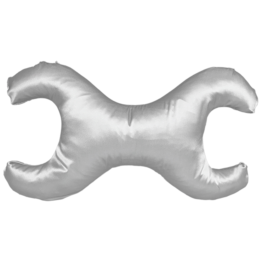 Save My Face La Petite - lille pude med 100% silkebetræk Silver