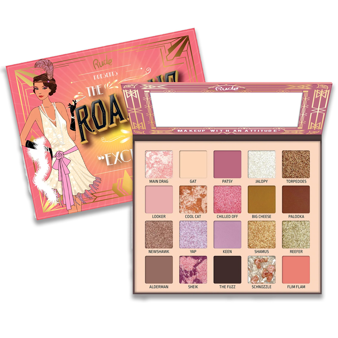 RUDE The Roaring 20s - 20 Eyeshadow Palette - Excessive