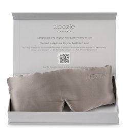 Doozie Luxury Sleep Mask Pearl Grey