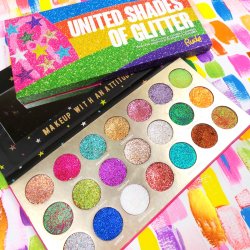 RUDE United Shades of Glitter - 21 Pressed Glitter Palette